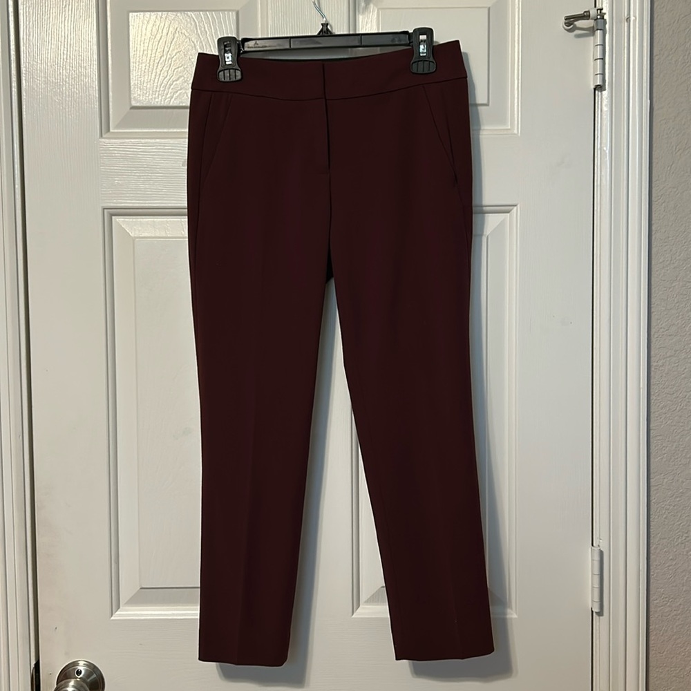 Ann Taylor Loft marisa Petites Maroon Size 0P